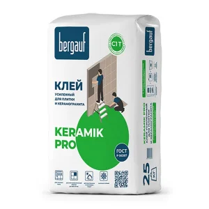 Клей для плитки и керамогранита усиленный Bergauf Keramik Pro С1 25кг