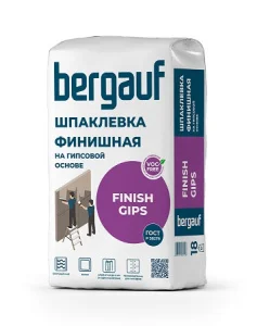 Шпаклевка гипсовая финишная Bergauf Finish Gips 18кг