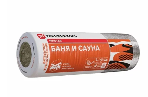 Теплоизоляция Технониколь 40 RAlu Баня и сауна (фольг.) 50х1200х12500 1уп 0,75м3 15,0м2 30уп пал 132