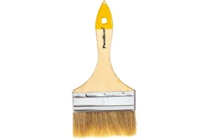 Кисть плоская натур.щетина ,дер.ручка ,100мм уп=12шт