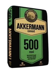 Цемент Портландцемент ПЦ500Д20 (ЦЕМ II/A-И 42.5Н) Akkermann 50кг