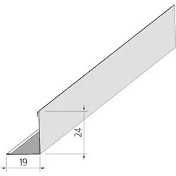 Уголок белый Албес 19х24мм L3м  60