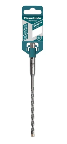 Бур по бетону 8x160х110мм SDS + Rennbohr Quadro 510816  1 25
