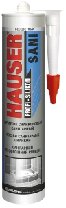 Герметик силиконовый санитарный SANI прозрачный 260мл 48766 75178 75338 17639 (Hauser)  24 1440 (-20