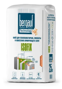 Клей для пенополистирола и минваты Bergauf Isofix Winter 25кг