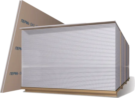 Гипсокартонный лист  12,5*1200*2500 Гипсополимер 1уп=46шт