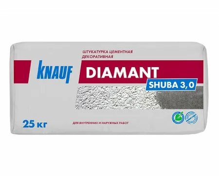 Штукатурка декоративная Диамант ШУБА 3,0 25кг KNAUF 1уп=48шт (516038) Штукатурка декоративная Диамант ШУБА 3,0 25кг KNAUF 1уп=48шт (516038)