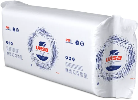 Утеплитель Ursa Geo П-15 1200х610х100 мм/7.63 м² /10 плит 