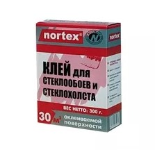 Клей для обоев Nortex для стеклообоев 300гр *1*30