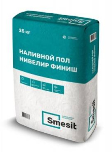 Наливной пол Smesit Нивелир Финиш 25 кг