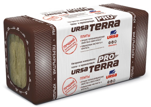 Теплоизоляция Урса TERRA 34 PN PRO 1200х600х100/12пл уп=8,64м2=0,864м3 16уп/пал 110249