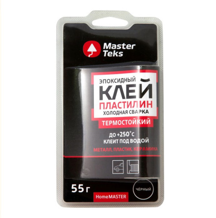 MasterTeks HM клей-пластилин эпоксидный холодная сварка термостойкий 0,055 черный